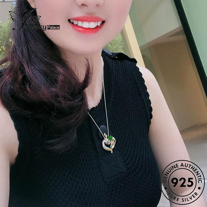 Jewelrypalace Wanita Perak925 Rusa Moissanite Kalung Fashion A Dengan Berlian Asli You N1141
