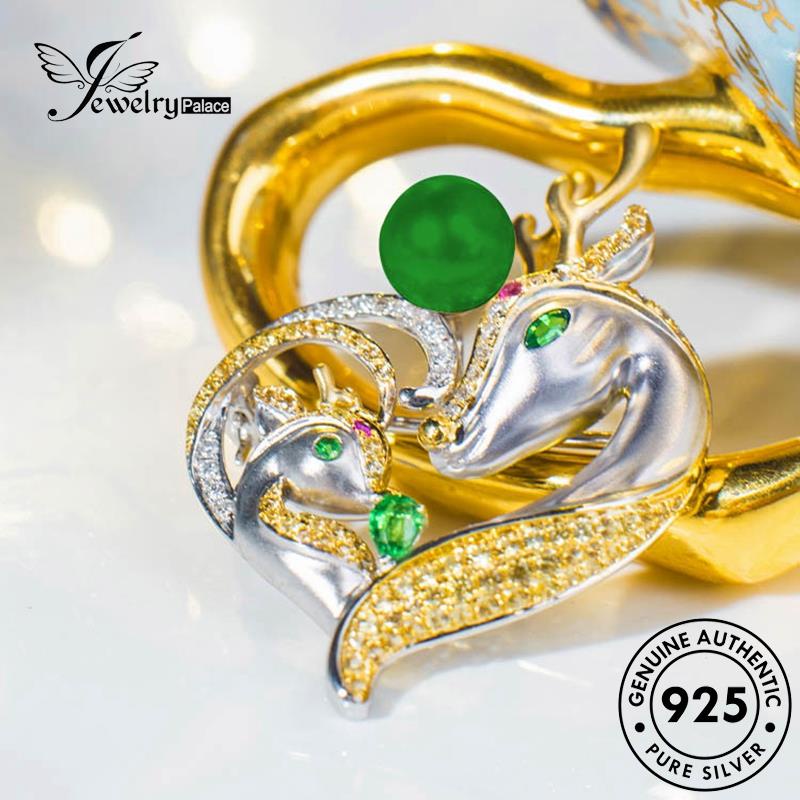 Jewelrypalace Wanita Perak925 Rusa Moissanite Kalung Fashion A Dengan Berlian Asli You N1141