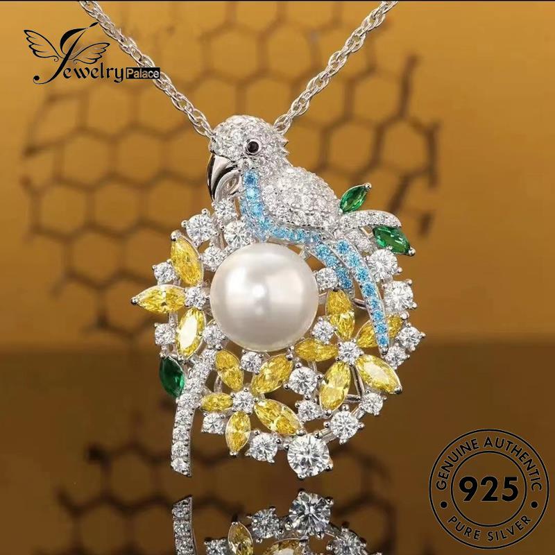 Jewelrypalace Mutiara Fashion925 Asli Wanita Kalung Perak Nuri N1147