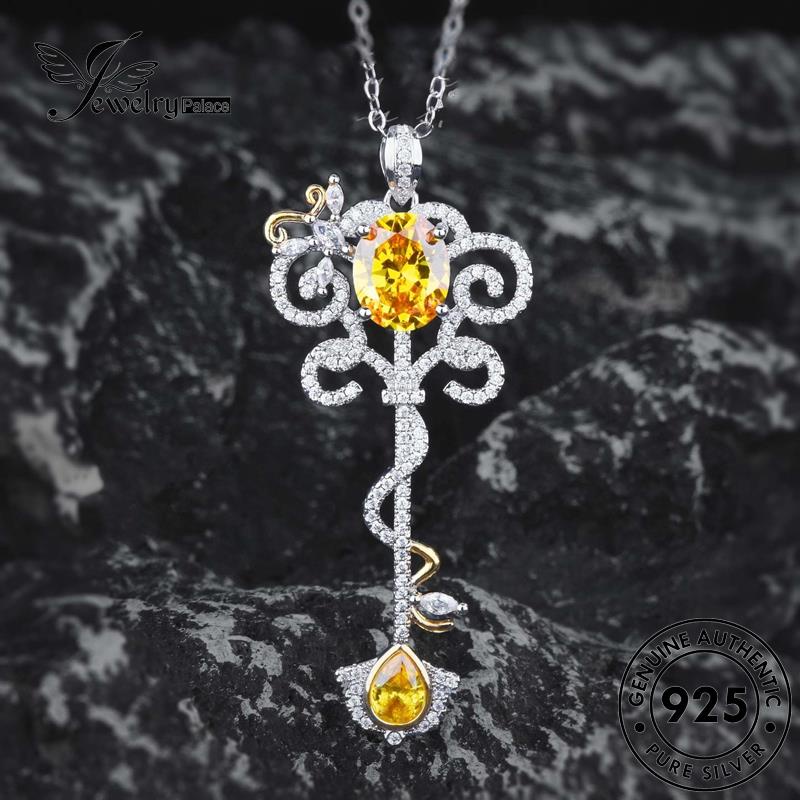 Jewelrypalace Kalung Perak925 Citrine Tongkat Asli Fashion Wanita N1564