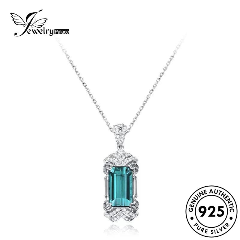 Jewelrypalace Perak Wanita Safir925 Kalung Asli Kotak Fashion N1584