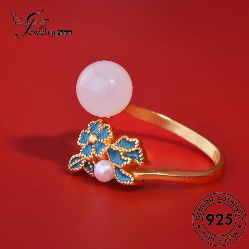 Tempat Perhiasan Wanita Giok Set Asli925 Kalung Perak Vintage Gold S93