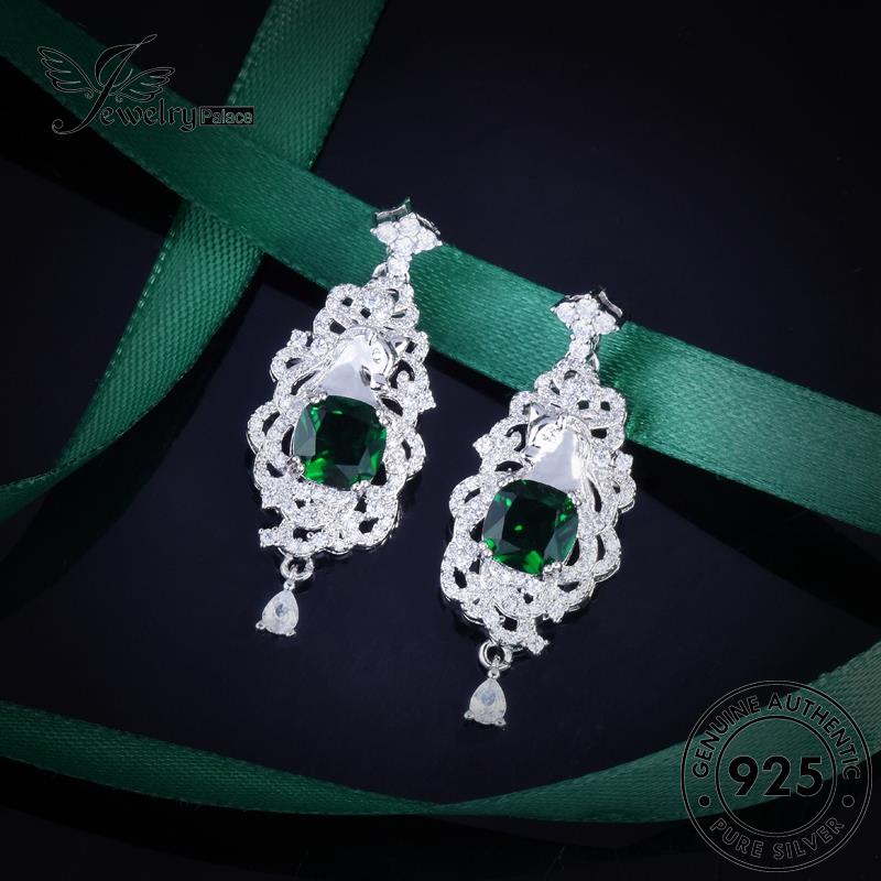 Jewelrypalace Kalung Kepala Kuda925 Set Perak Asli Wanita Emerald S454