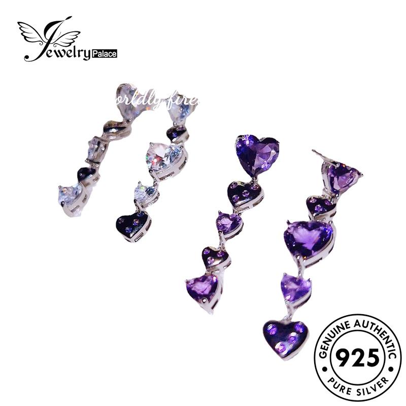 Jewelrypalace Mutiara Lavender Set Perak Asli925 Wanita Kalung S463