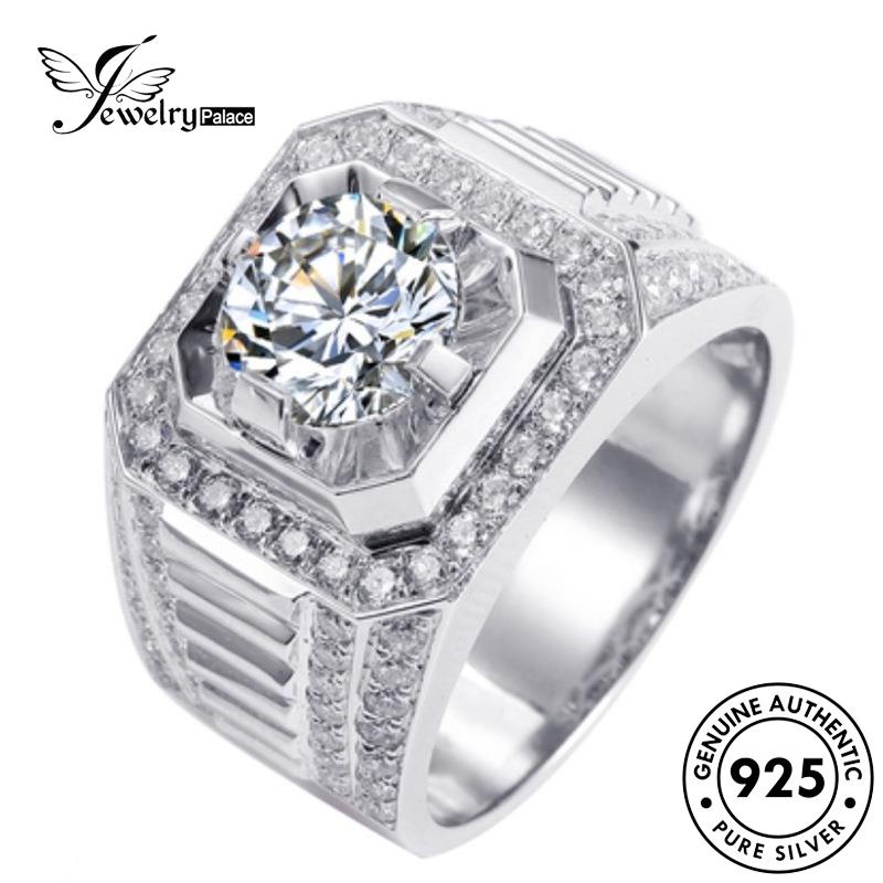 Jewelrypalace Asli Wanita Perak925 Berlian Fashion Moissanite Rings R51