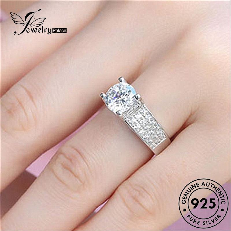 Jewelrypalace Moissanite Asli Perak Berlian925 Fashion Wanita Cincin R150