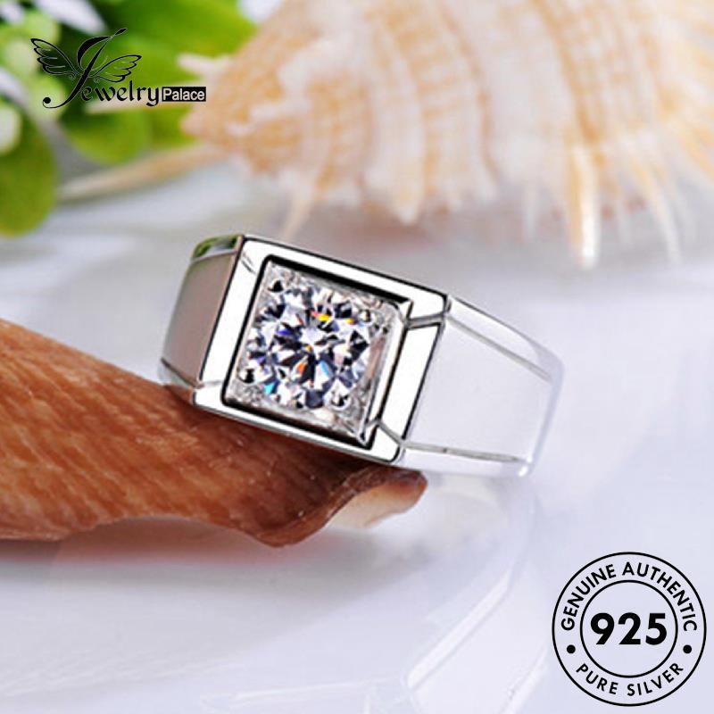 Jewelrypalace Cincin Fashion Berlian Moissanite925 Perak Asli Pria R152