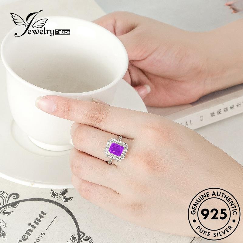 Jewelrypalace Cincin Perak Retro Citrine Wanita Asli Kotak925 R481