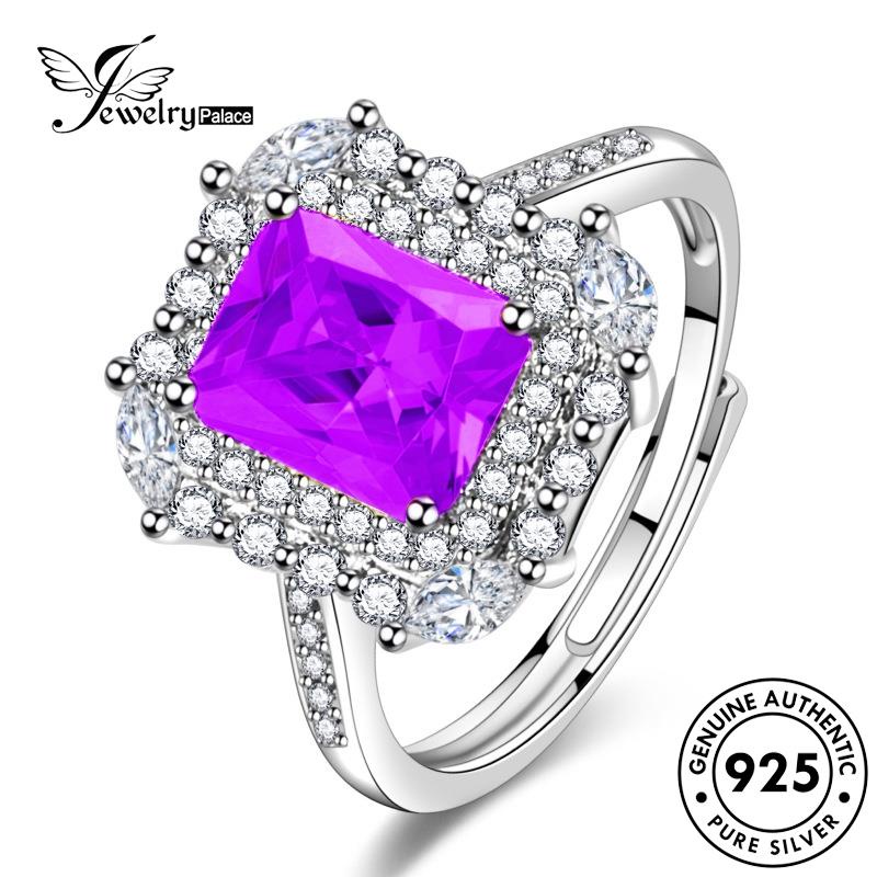 Jewelrypalace Cincin Perak Retro Citrine Wanita Asli Kotak925 R481