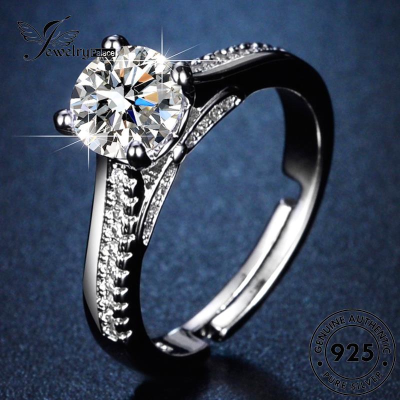 Jewelrypalace Cincin Moissanite Mermaid Wanita Perak Berlian Asli Fashion925 R152