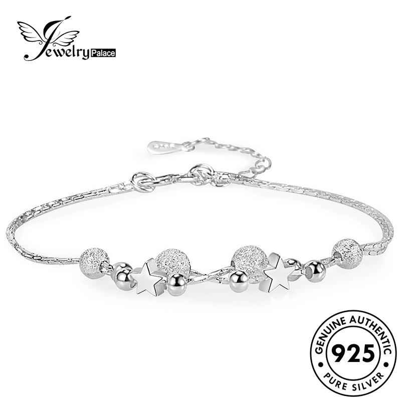 Jewelrypalace Gelang Fashion Wanita Bintang925 Perak Asli Berujung Lima B675