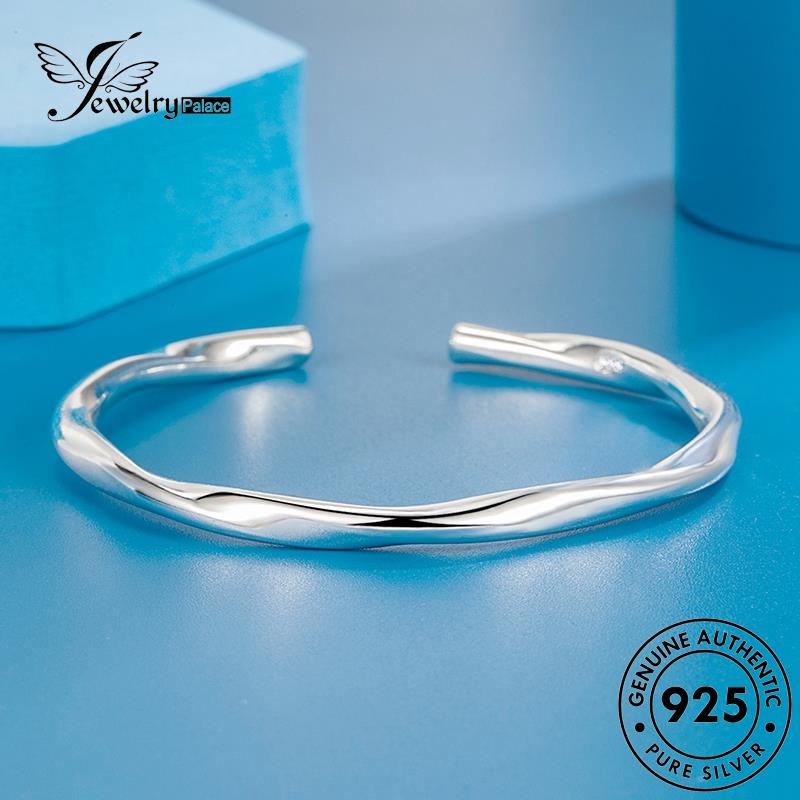 Jewelrypalace Perak Asli925 Wanita Minimalistic Mobius Gelang B678