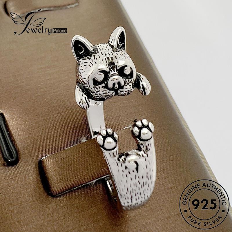 Jewelrypalace Cincin Perak Wanita925 Puppy Lucu Asli R1711