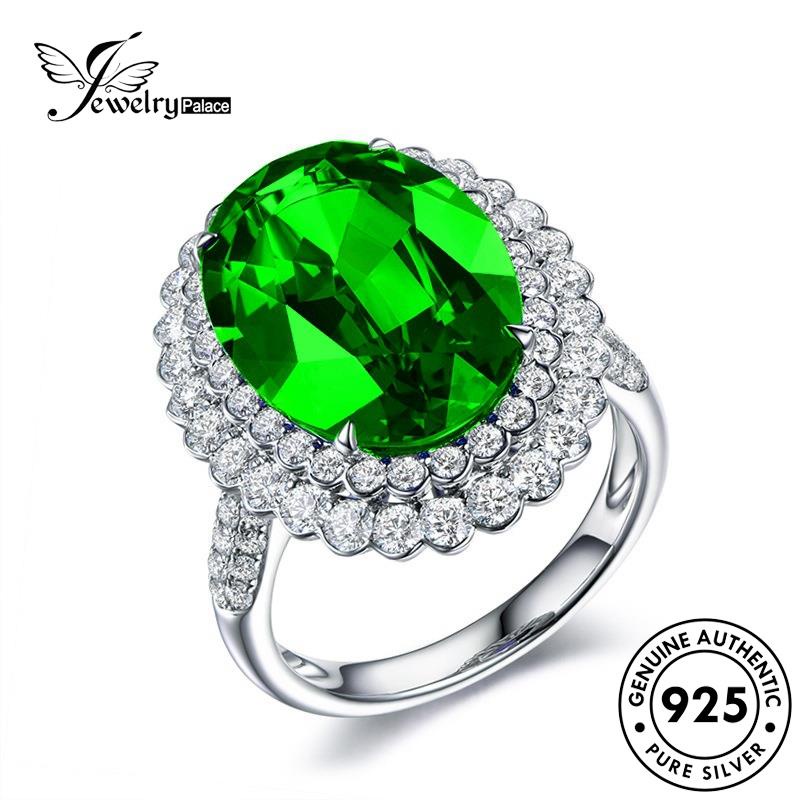 Jewelrypalace Cincin Perak925 Safir Asli Oval Wanita R1770