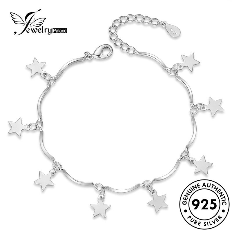 Jewelrypalace Gelang Perak Wanita Asli Pentagram Lucu925 B30