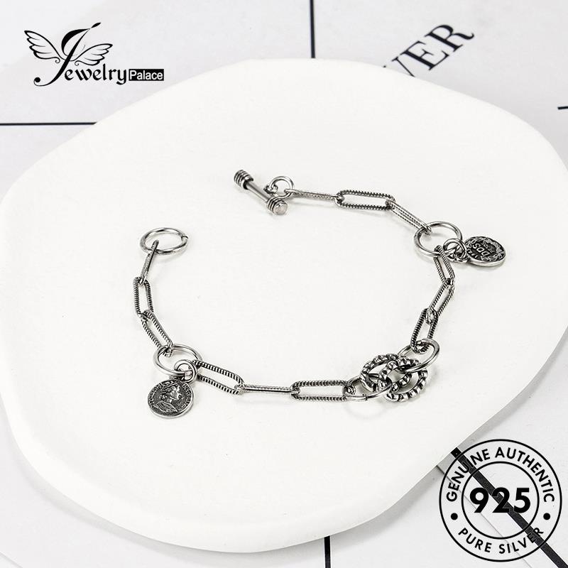 Jewelrypalace Ilustrasi Gelang Perak Wanita Asli Portrait925 Vintage B202