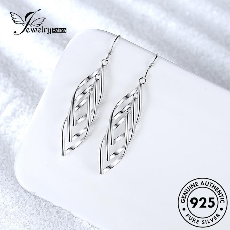 Jewelrypalace Anting Kait Emas Fashion Perak925 Gelombang Asli Wanita E451