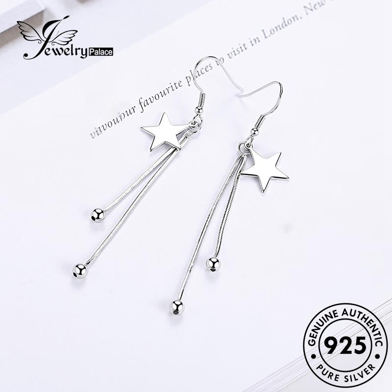 Jewelrypalace Rumbai Kait Pentagram Anting Perak Wanita925 Asli E452