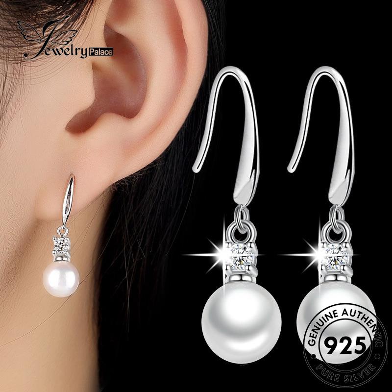 Jewelrypalace Anting Kait Asli Wanita Manis Silver Mutiara925 E468