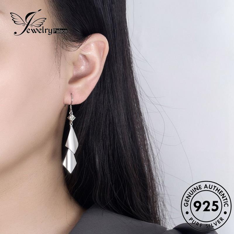 Jewelrypalace Hook Perak Asli Wanita Geometri Maju925 Anting E472
