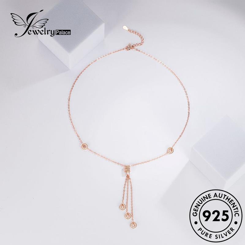 Jewelrypalace Asli Pinggang925 Kalung Temperamen Kecil Emas Wanita Perak N12