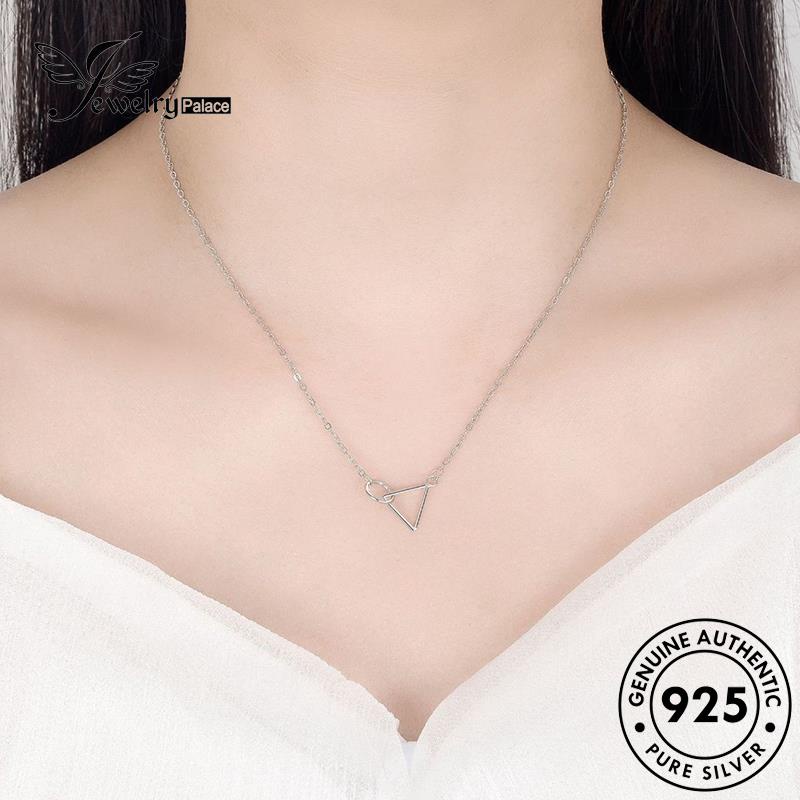 Jewelrypalace Kalung Segitiga Wanita Perak Asli Simple925 N2