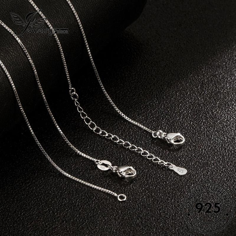Tempat Perhiasan Wanita Kalung925 Kotak Simple Perak Asli N54