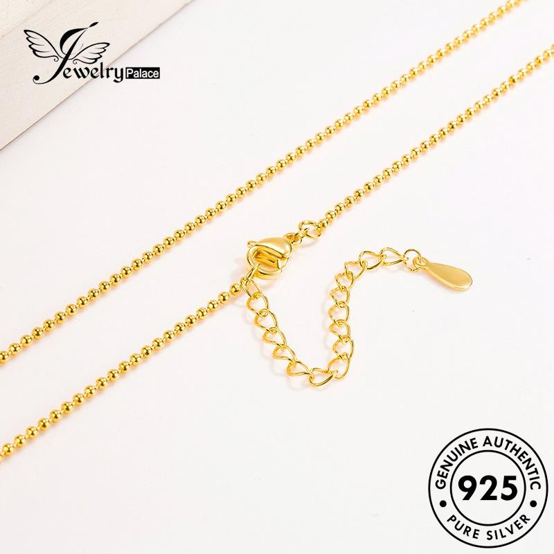Jewelrypalace 925mutiara Emas Wanita Kalung Fashion Perak Asli N69