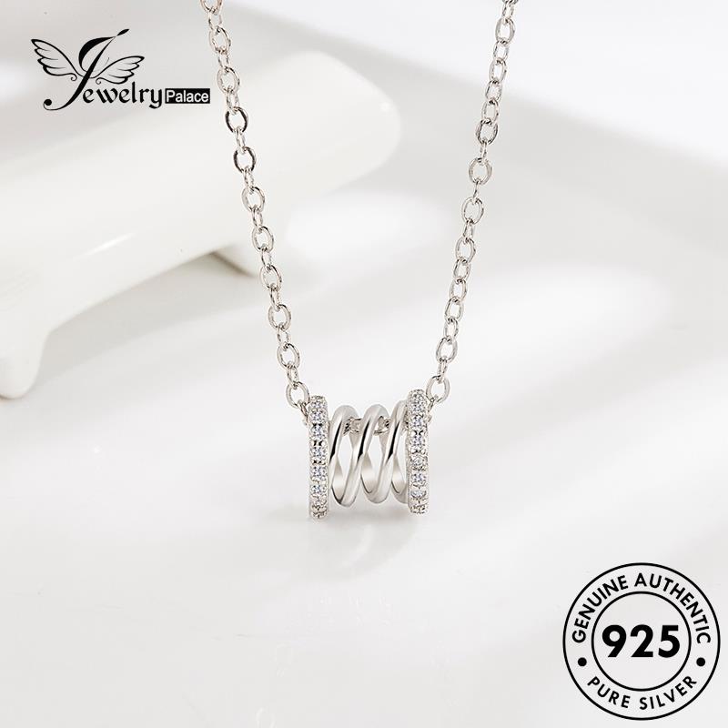 Jewelrypalace Asli Selebriti Moissanite Kecil Berlian925 Kalung Perak Internet Pinggang Emas Wanita N317