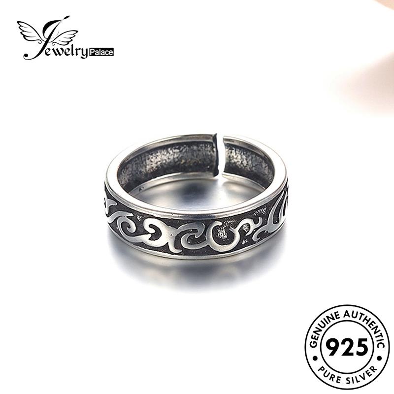 Tempat Perhiasan Wanita Vintage925 Cincin Totem Perak Asli R180