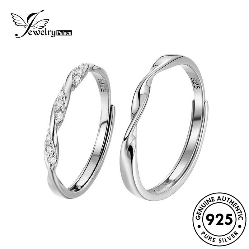 Jewelrypalace Fashion Perak925 Cincin Couple Asli Mobius R297