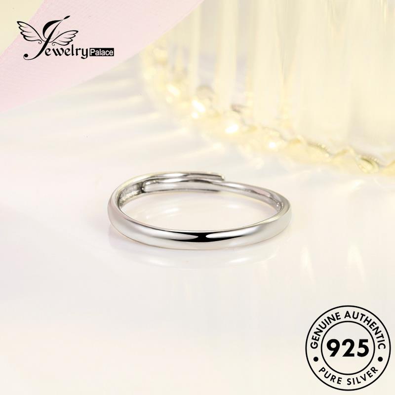 Jewelrypalace Cincin Perak925 Asli Couple Lingkaran Simple R305