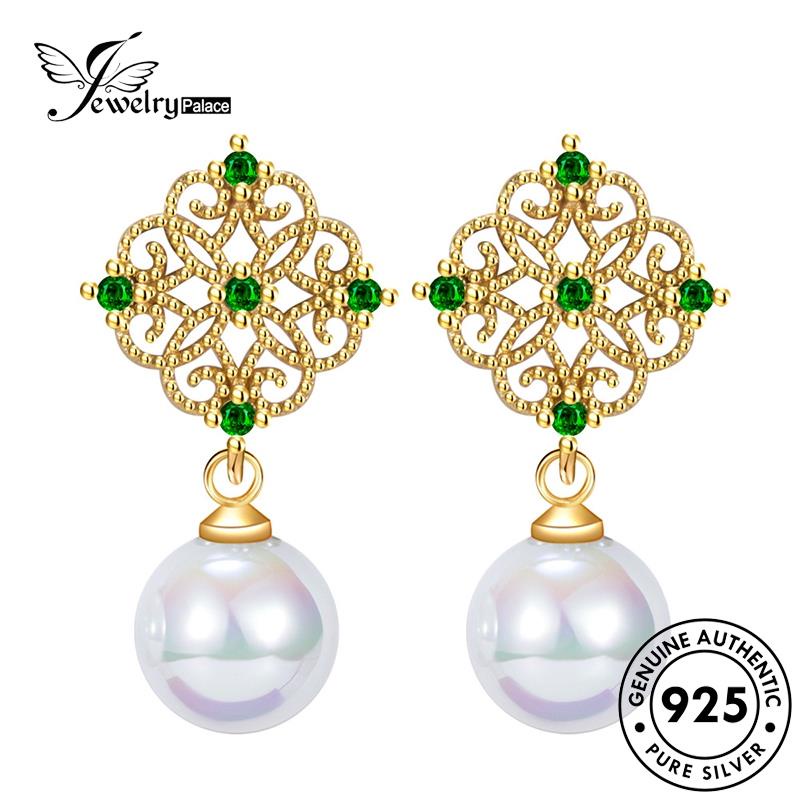 Jewelrypalace Anting Tusuk925 Mutiara Canggih Perak Wanita Asli E803