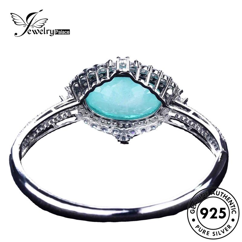 Jewelrypalace Asli Aquamarine Wanita Perak Mewah925 Gelang B281