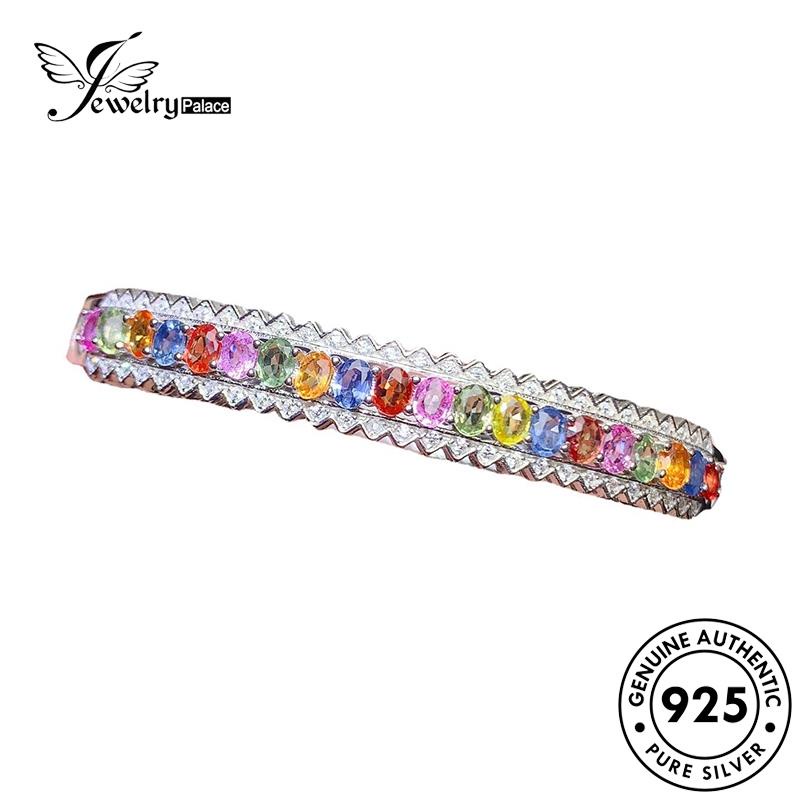 Jewelrypalace Perak Asli Wanita Warna Warni925 Gelang Kristal B520