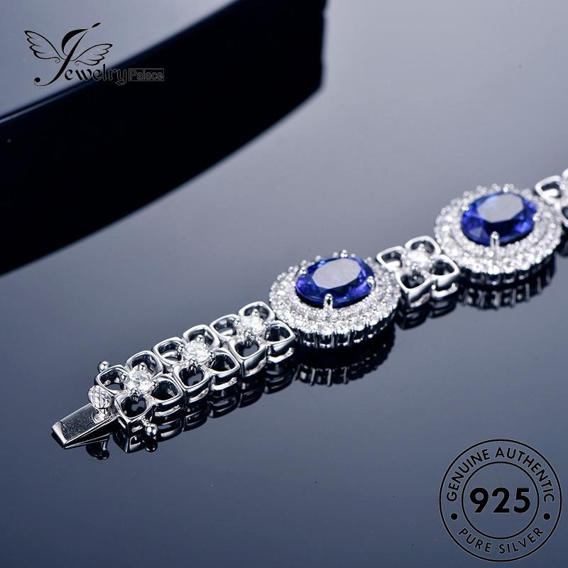 Jewelrypalace Mulia Perak925 Asli Sapphire Wanita Gelang B521