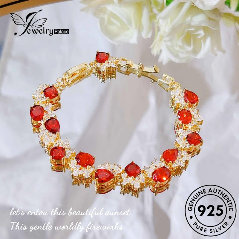 Jewelrypalace Original End Ruby Gelang Perak Wanita Tinggi925 B317