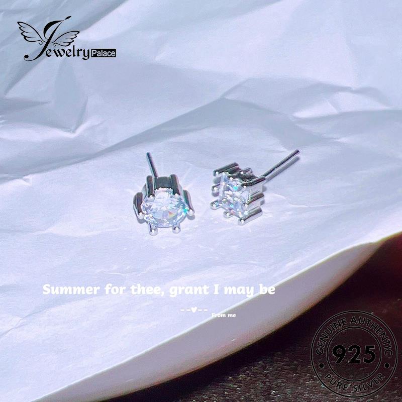 Jewelrypalace Anting925 Stud Angel Wanita Sayap Asli Moissanite Perak Berlian E1222