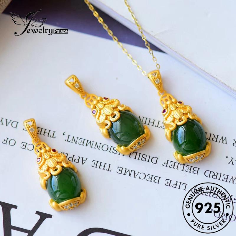 Jewelrypalace Kalung Pixiu Wanita Giok Fashion Perak Asli925 N86