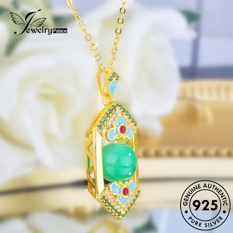 Jewelrypalace Emerald Transport925 Kalung Wanita Perak Asli N1127