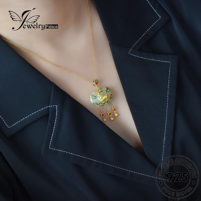 Jewelrypalace Jade Original Wishful925 Kalung Fashion Wanita Perak Kunci N1174