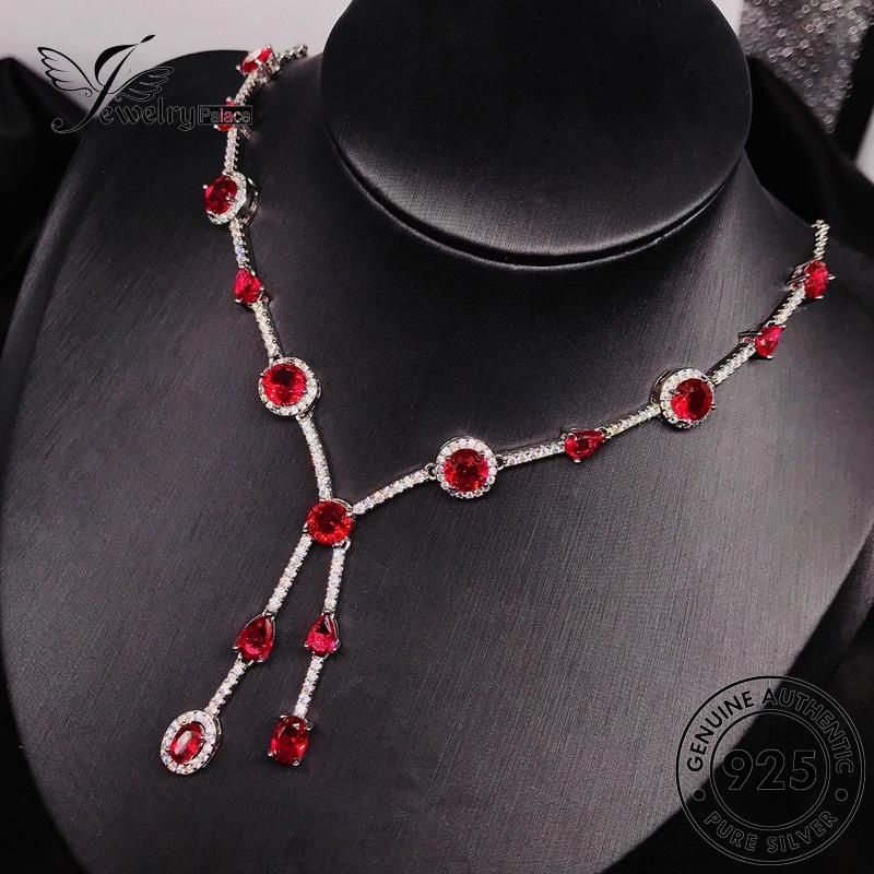 Jewelrypalace Ruby925 Wanita Asli Kalung Perak Fashion N1185