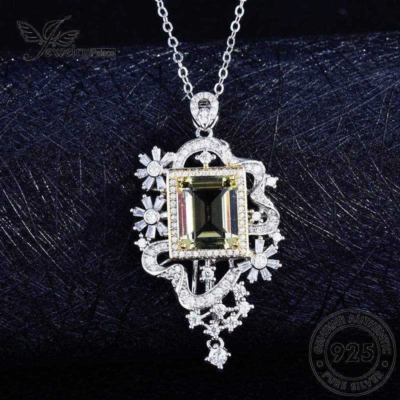 Jewelrypalace 925wanita Asli Kalung Safir Fashion Perak Hollow N1278