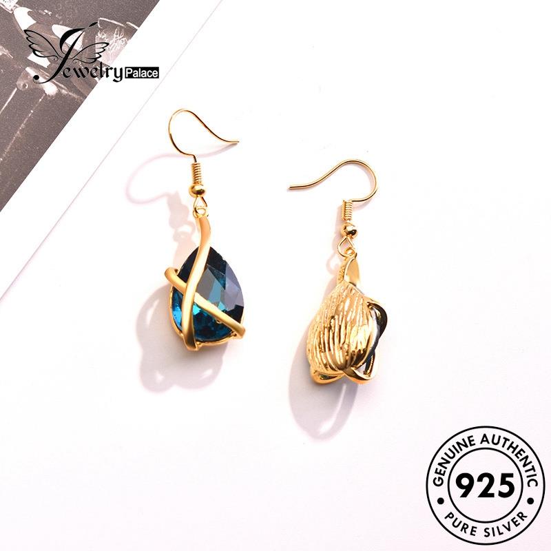 Jewelrypalace Kalung Wanita Asli Kreativitas925Set Perak Safir S76