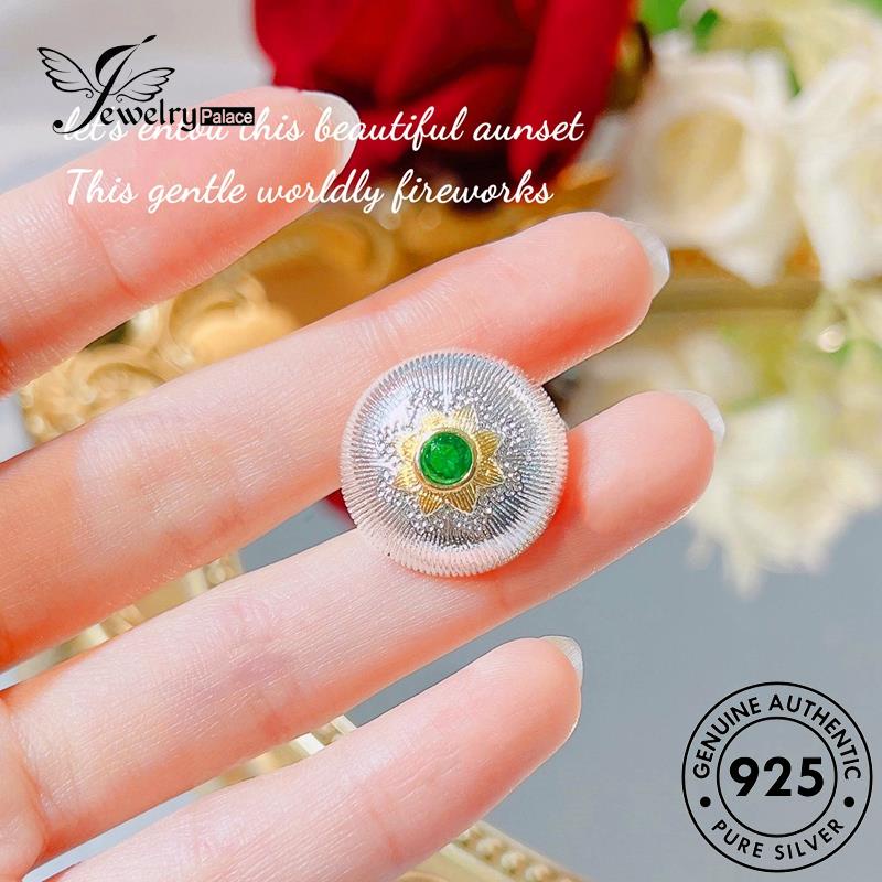 Jewelrypalace Kalung Aquamarine Set Perak Vintage Asli Wanita925 S282