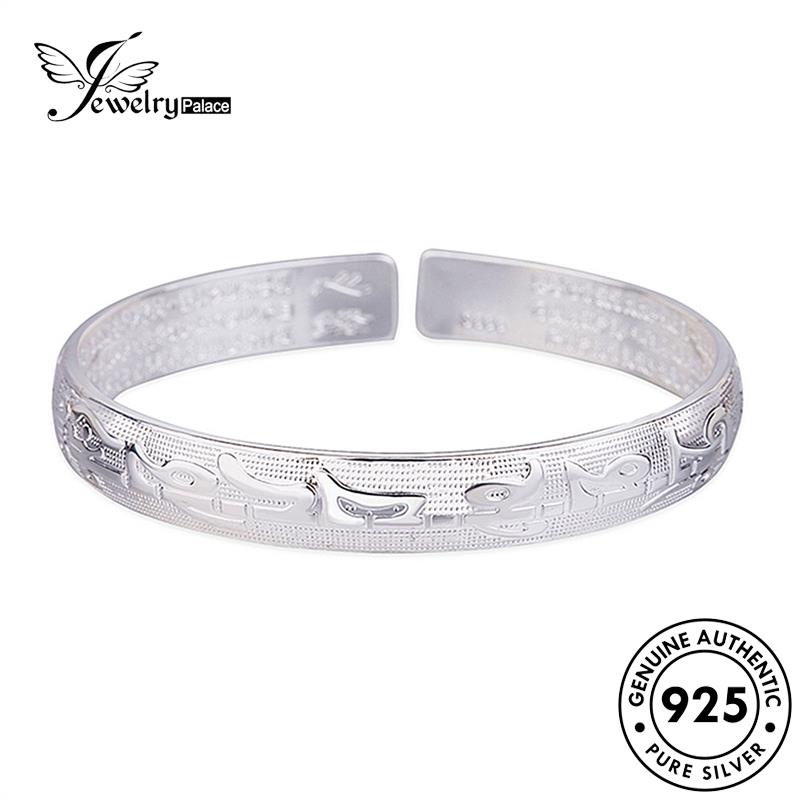 Jewelrypalace Gelang Sutra Asli Hati925 Wanita Silver Vintage B41