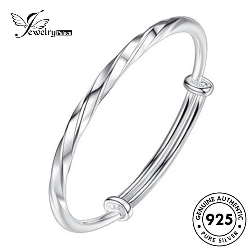 Jewelrypalace Gelang Perak Wanita Asli Twist925 Simple B71