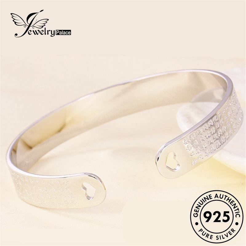 Jewelrypalace Hati925 Gelang Wanita Sutra Asli Simple Perak B143