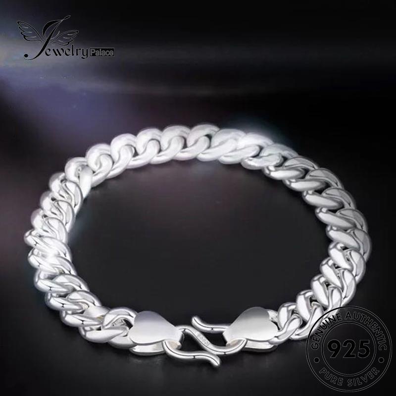 Jewelrypalace Gelang Pria Perak925 Asli Pecut Fashion B376