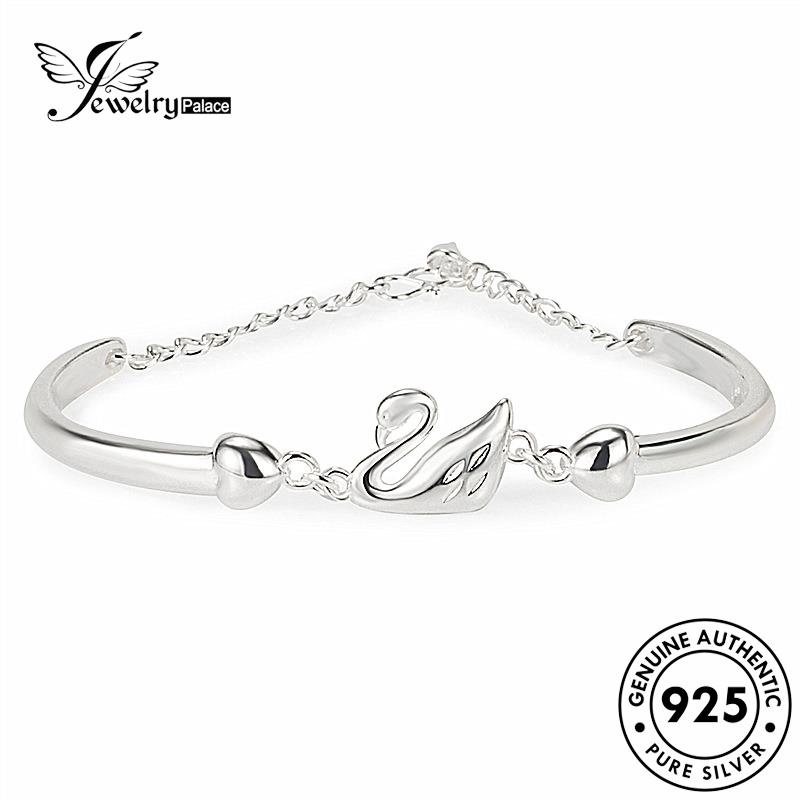 Jewelrypalace Fashion Wanita Gelang Swan Asli Perak925 B501